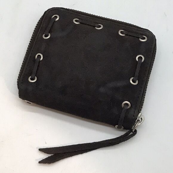 American Eagle Outfitters Handbags - Vintage American Eagle Outfitters Brown Leather Wallet Coin Cash 5 CC Slots